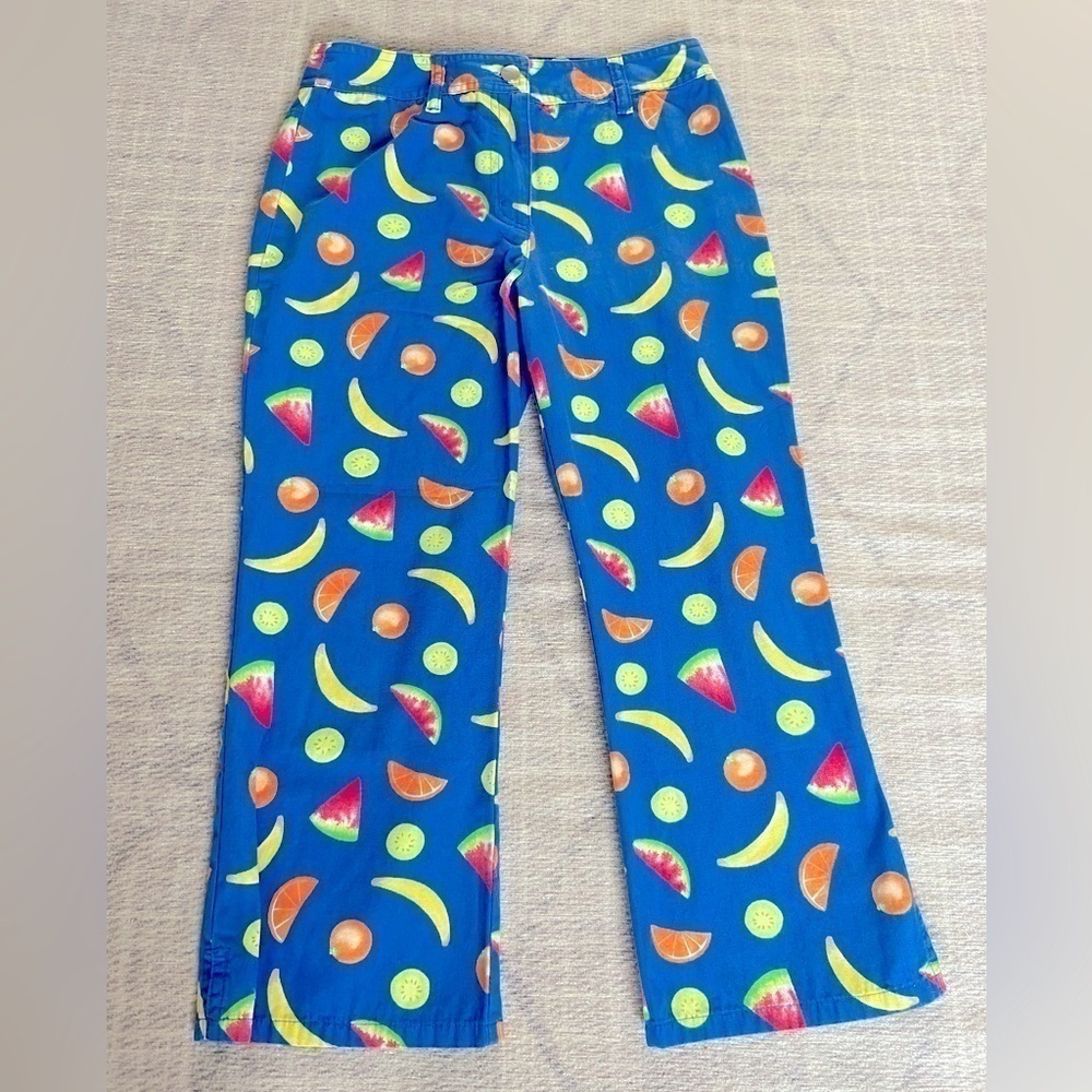 COPY - Talbot's Kids Size 10 Cotton Summer Fruit Pants/Capris​​​​​​​​​​​​​​​​​​